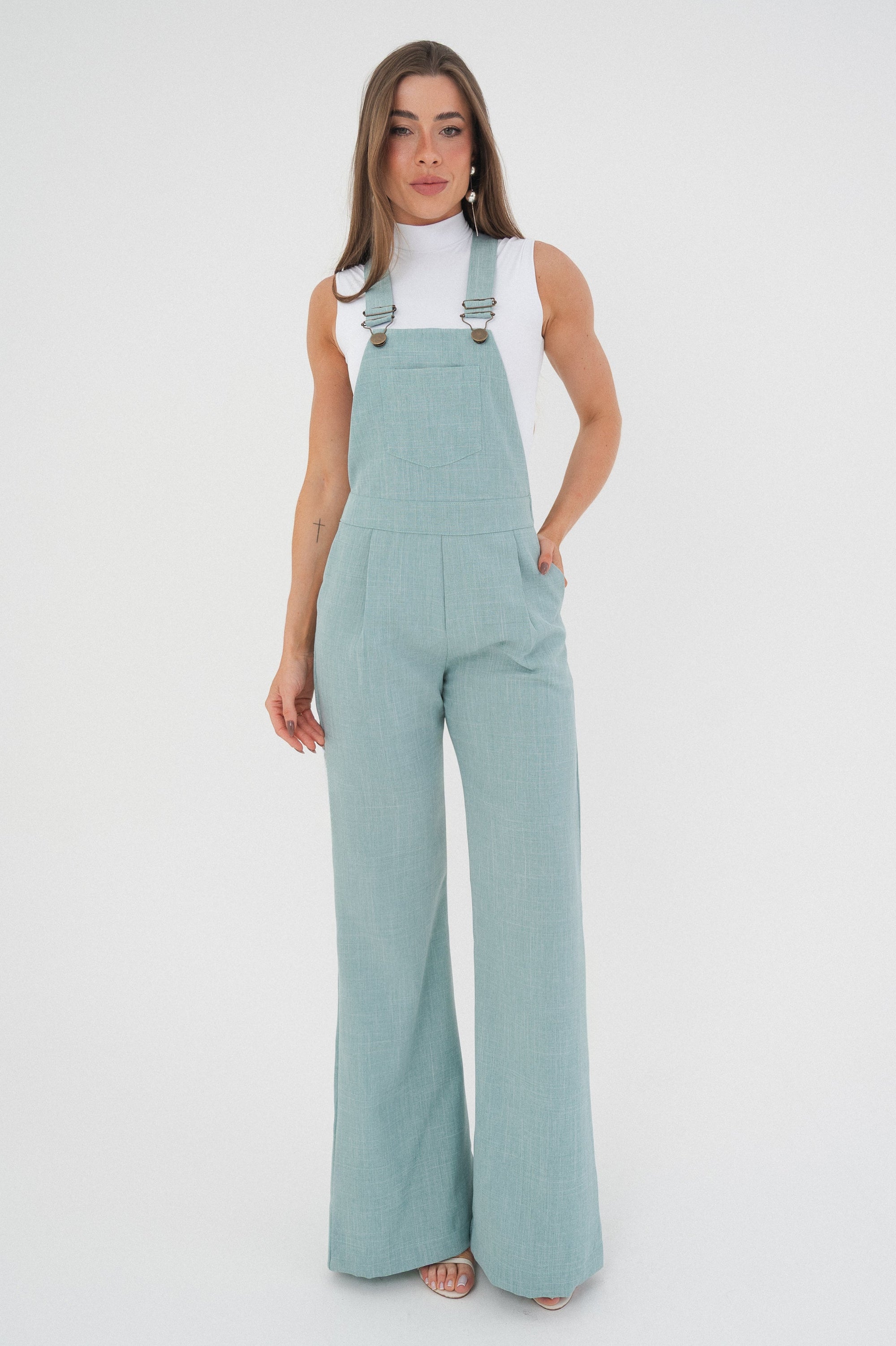 Jardineira Alfaiataria Pantalona