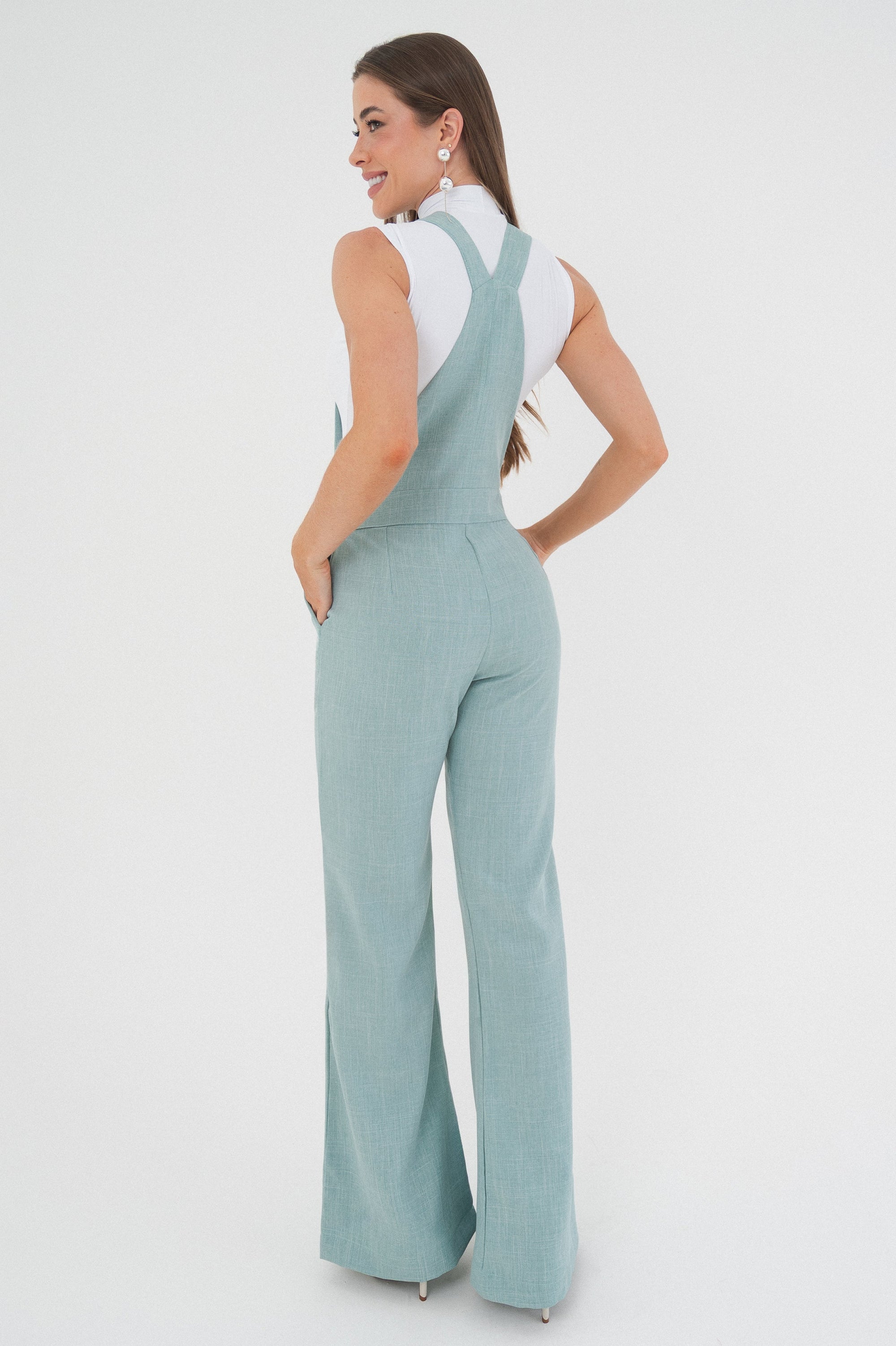 Jardineira Alfaiataria Pantalona