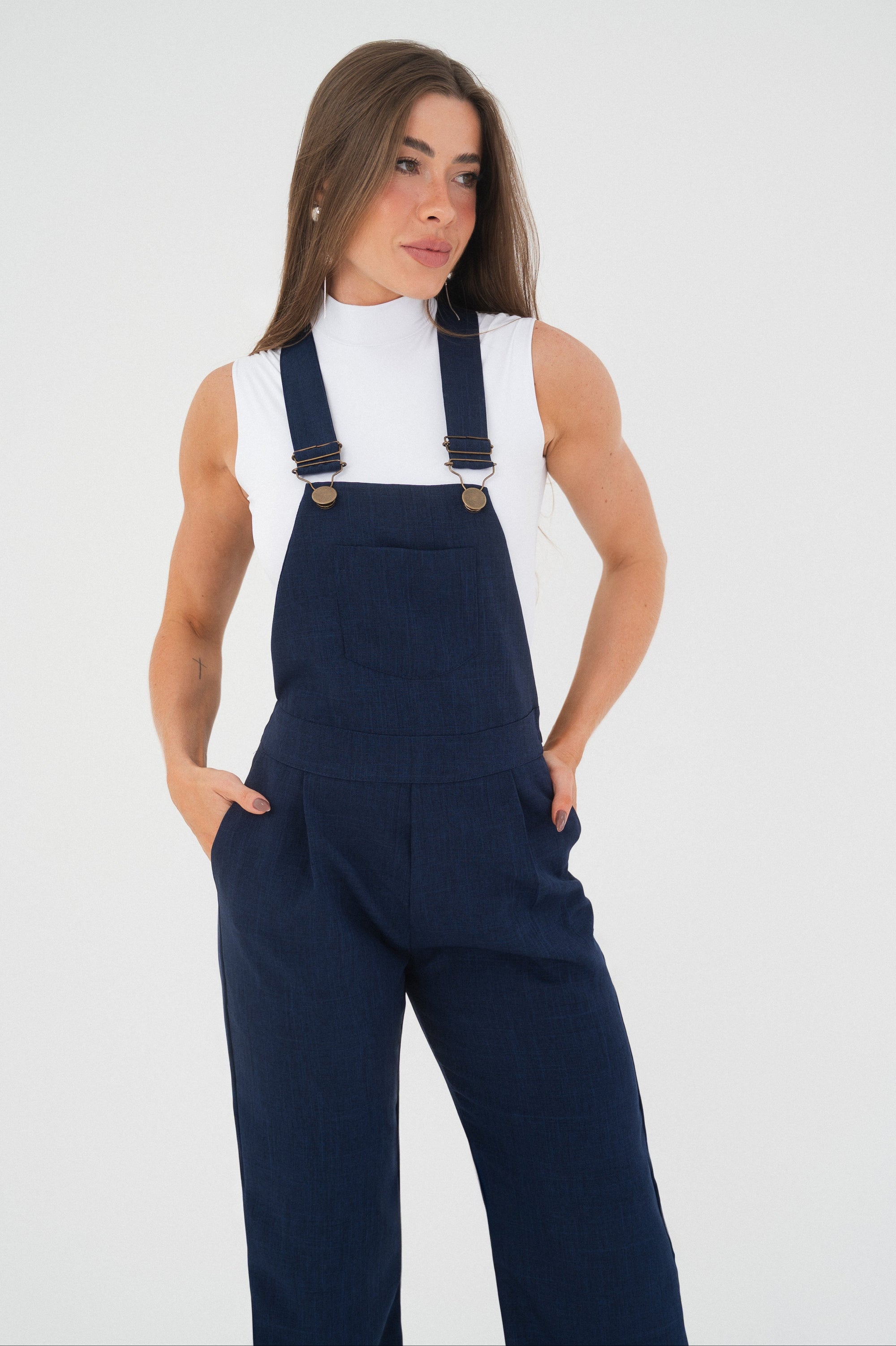 Jardineira Alfaiataria Pantalona