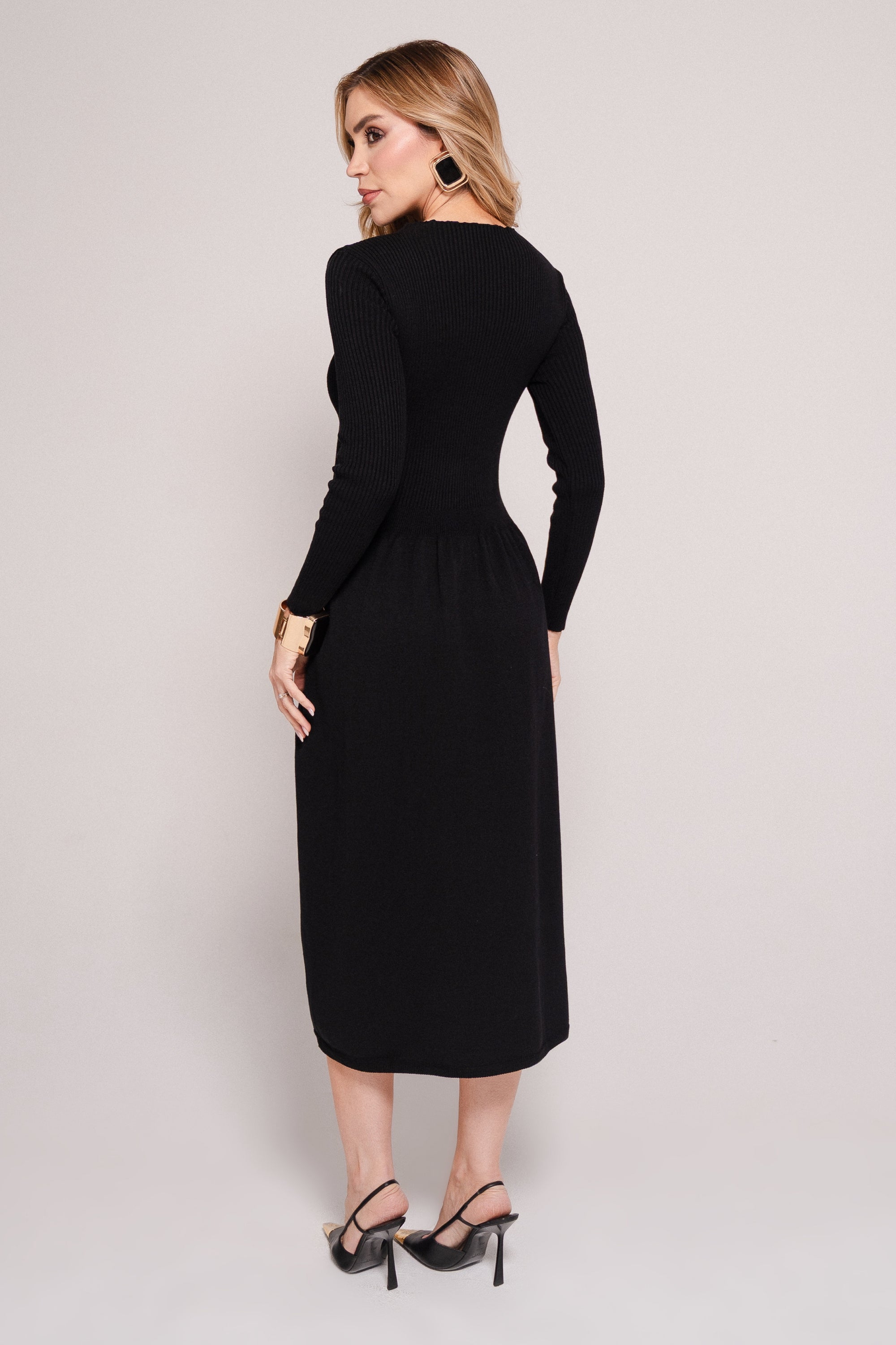 Vestido Midi Tricot