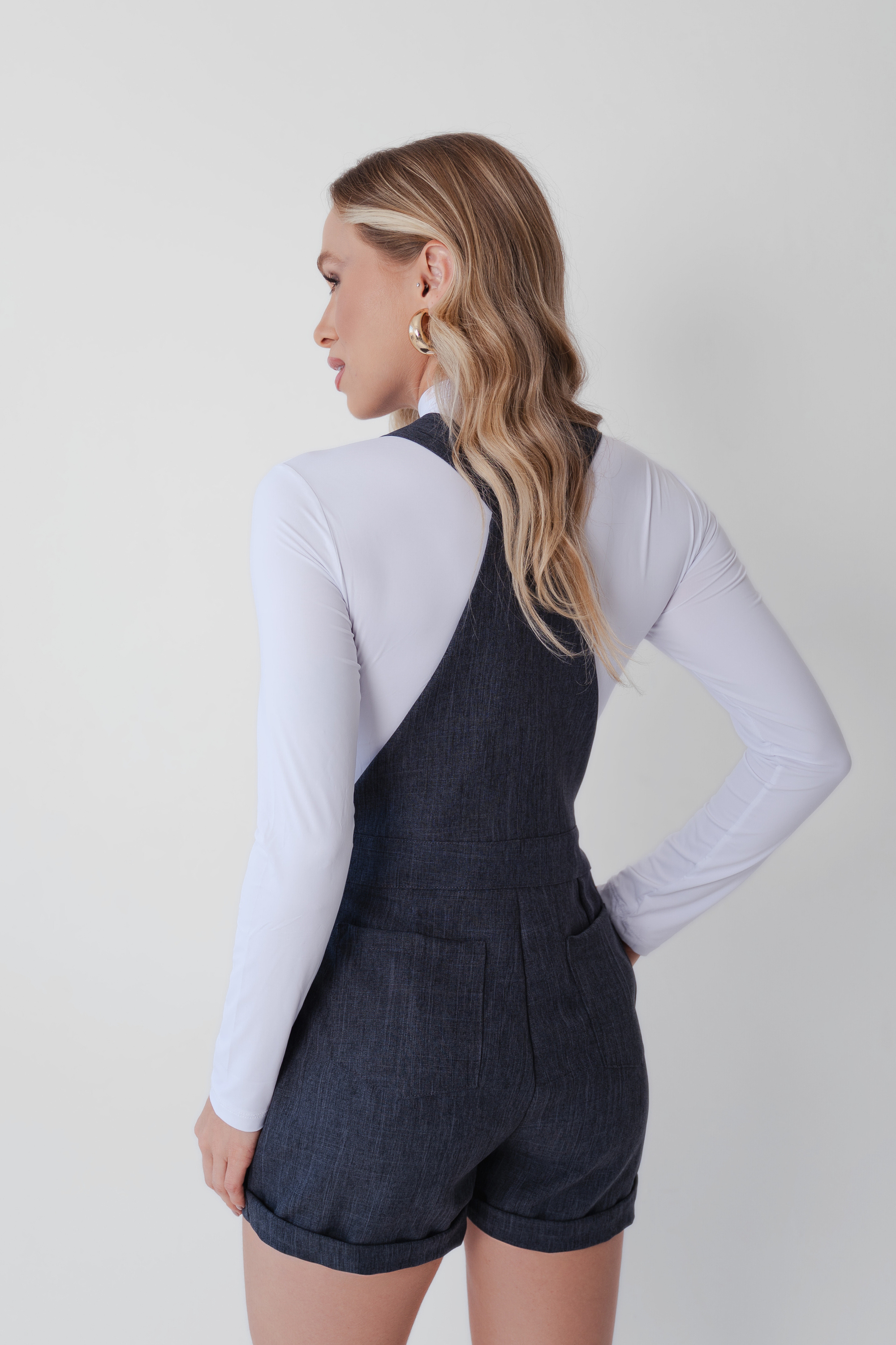 Jardineira Alfaiataria Curta