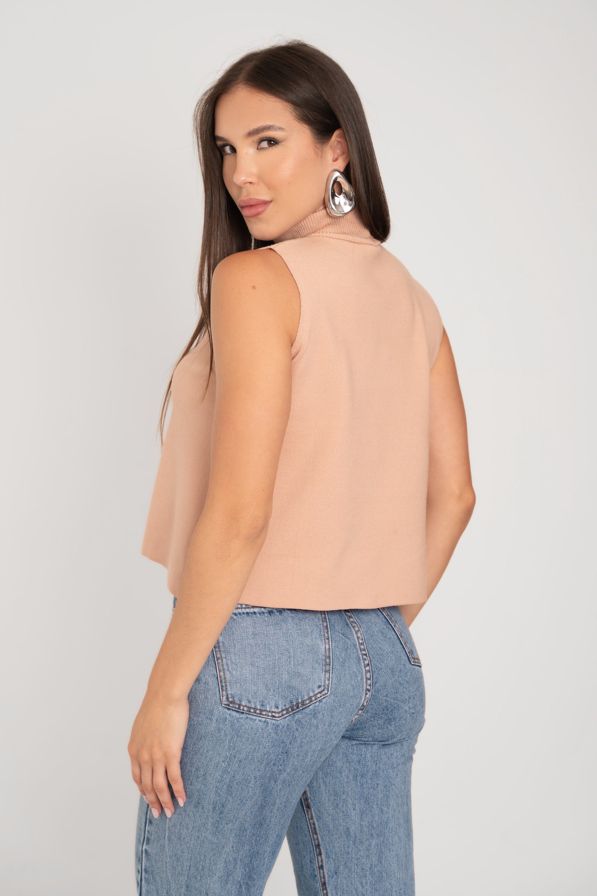 Blusa Gola Alta Tricot