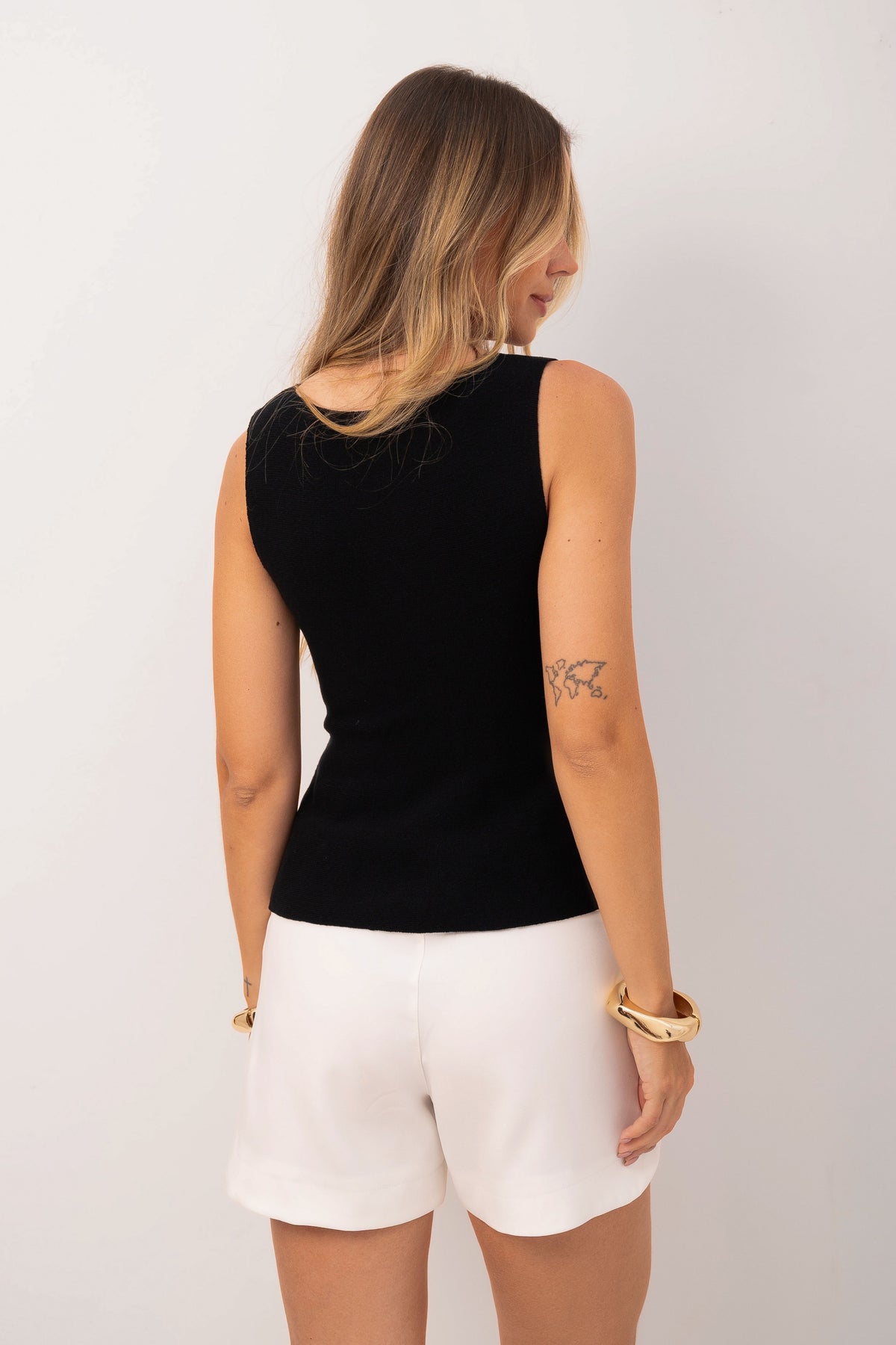 Blusa Peplum Cavado Tricot