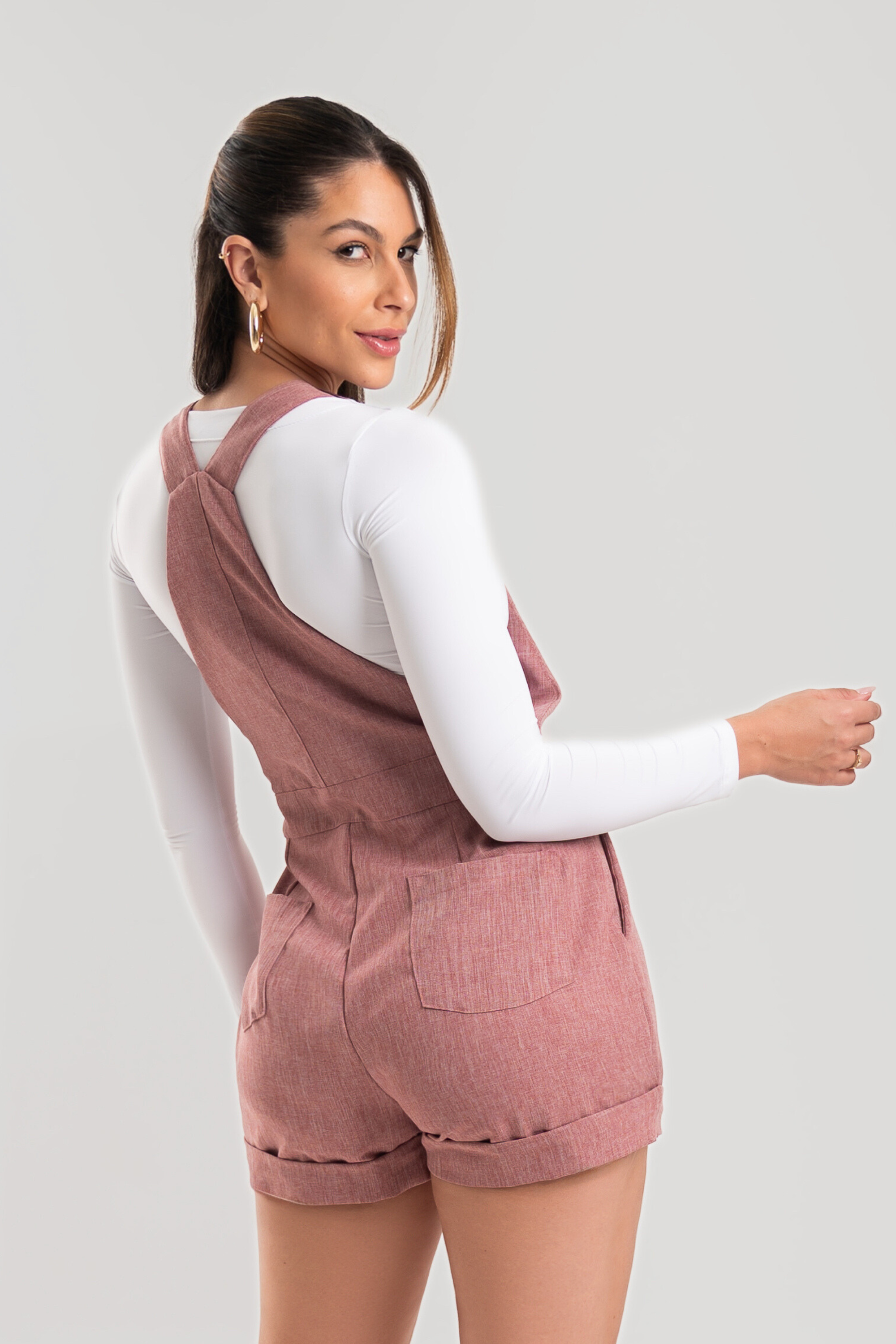 Jardineira Alfaiataria Curta