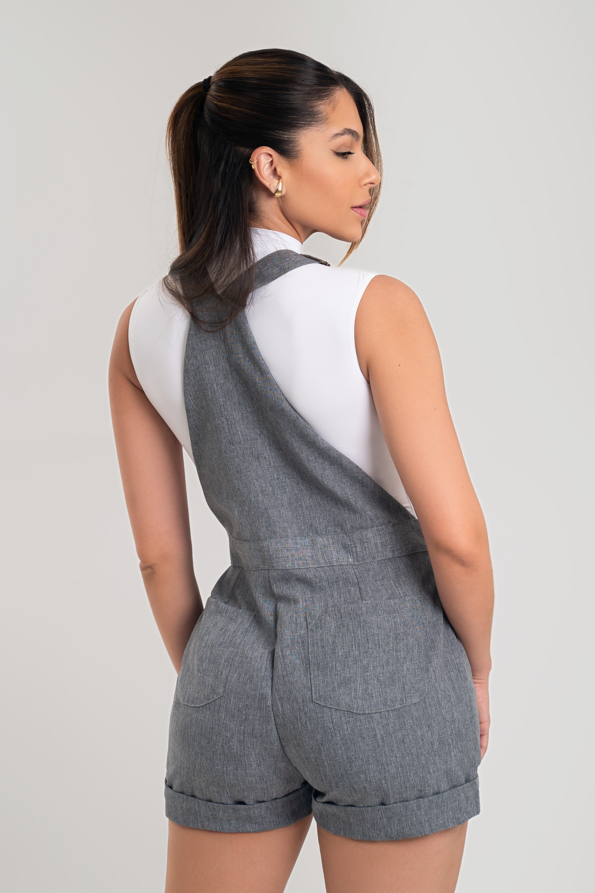 Jardineira Alfaiataria Curta