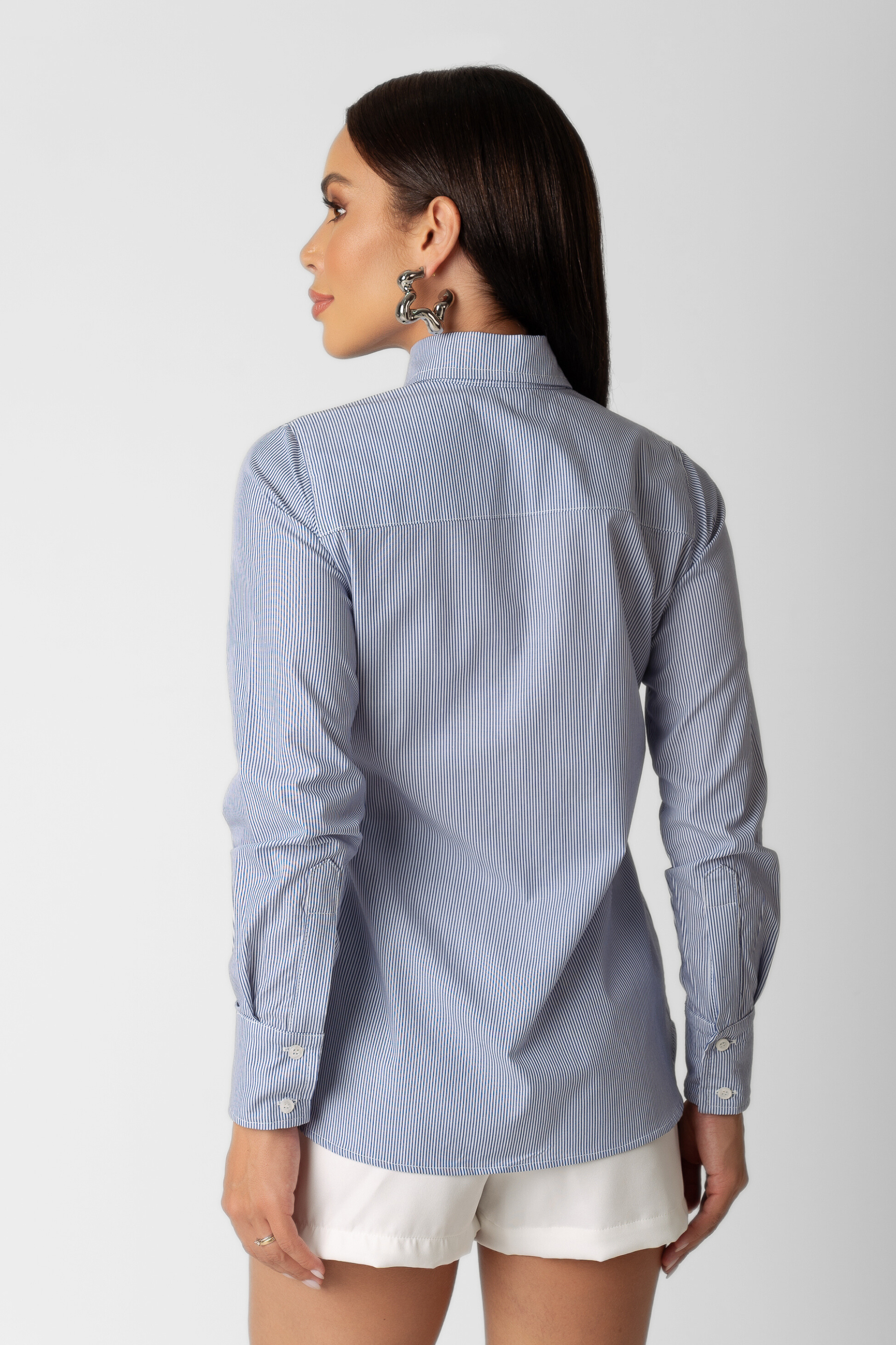 Camisa Listrada Tricoline