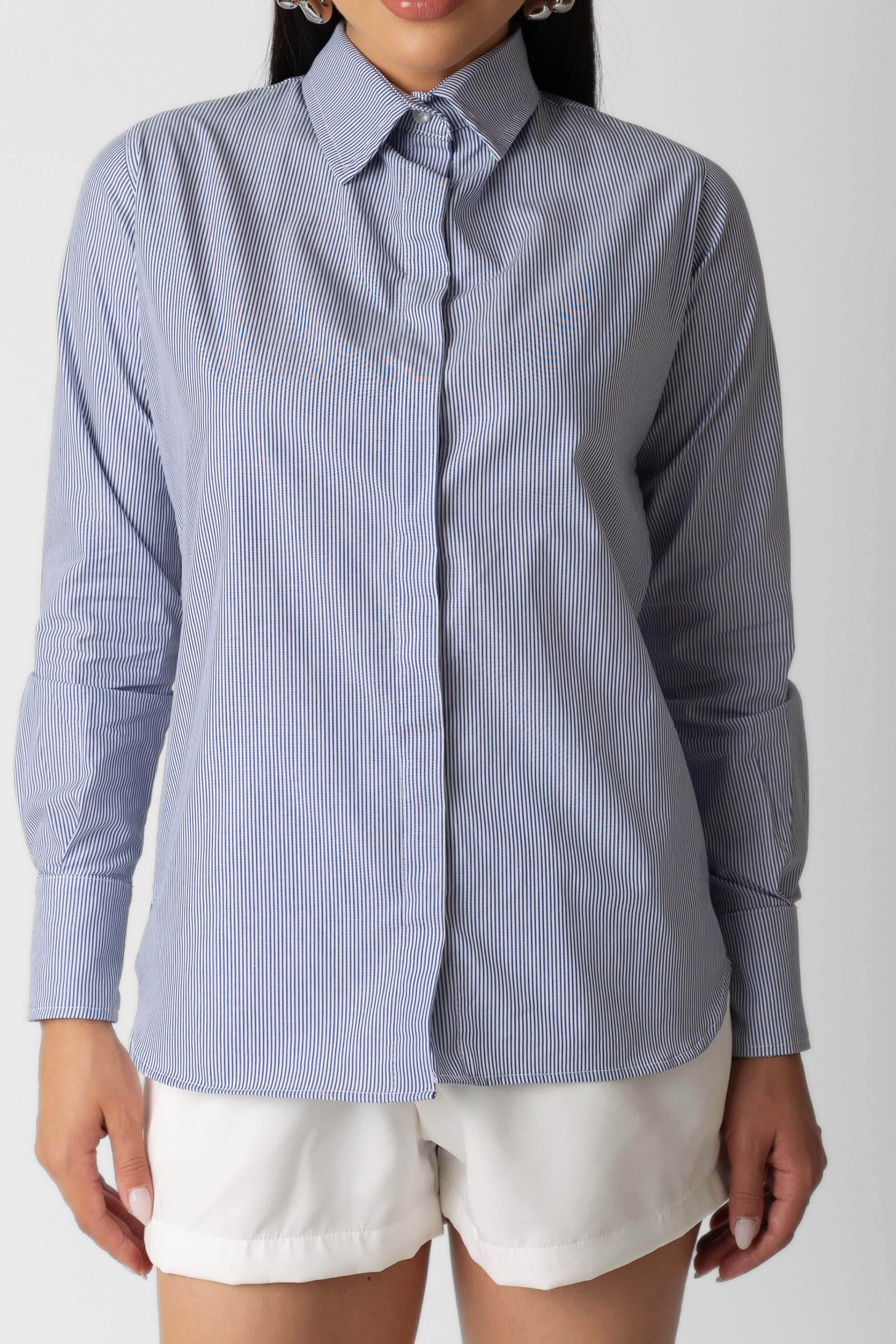 Camisa Listrada Tricoline