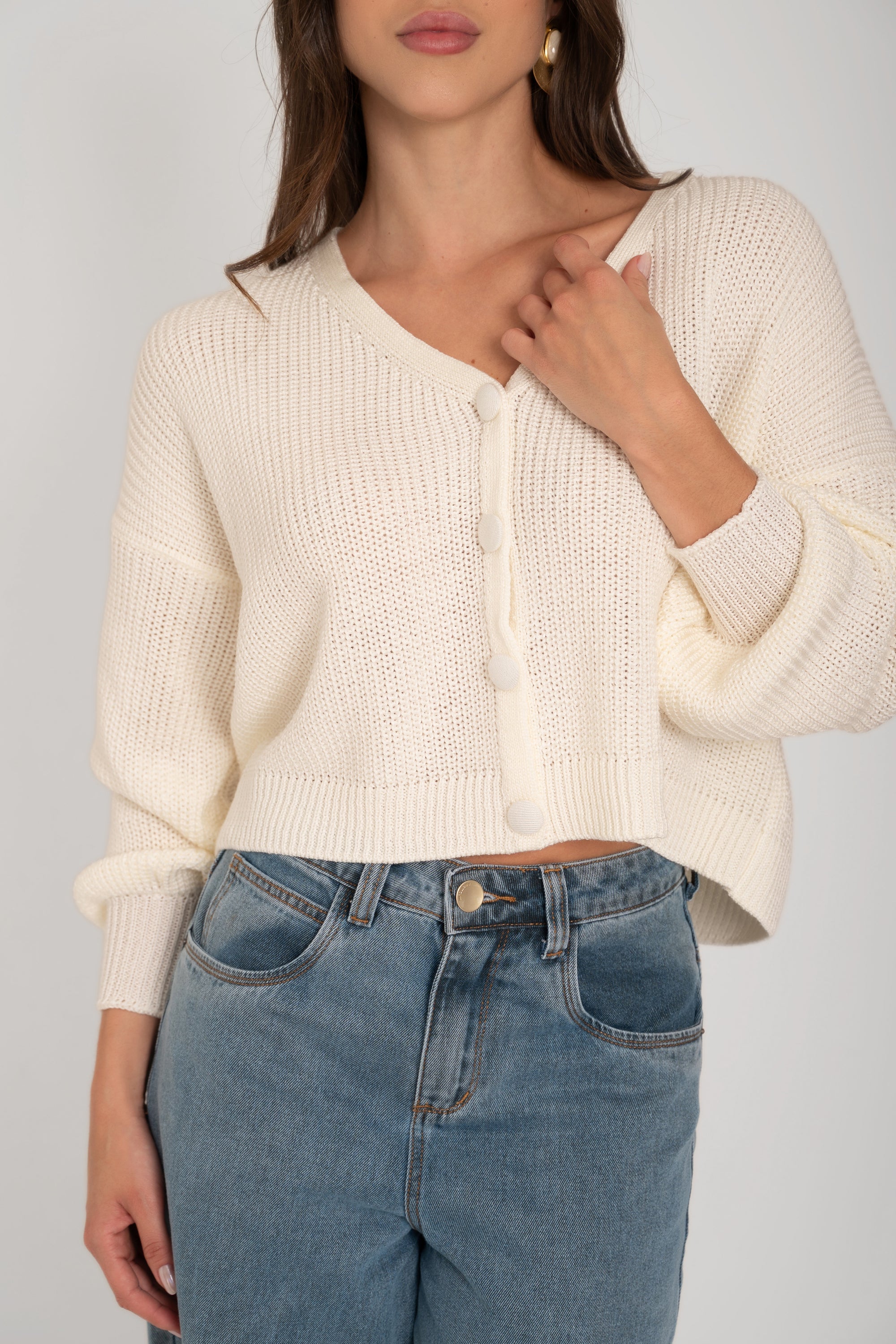 Cardigan Botões Tricot