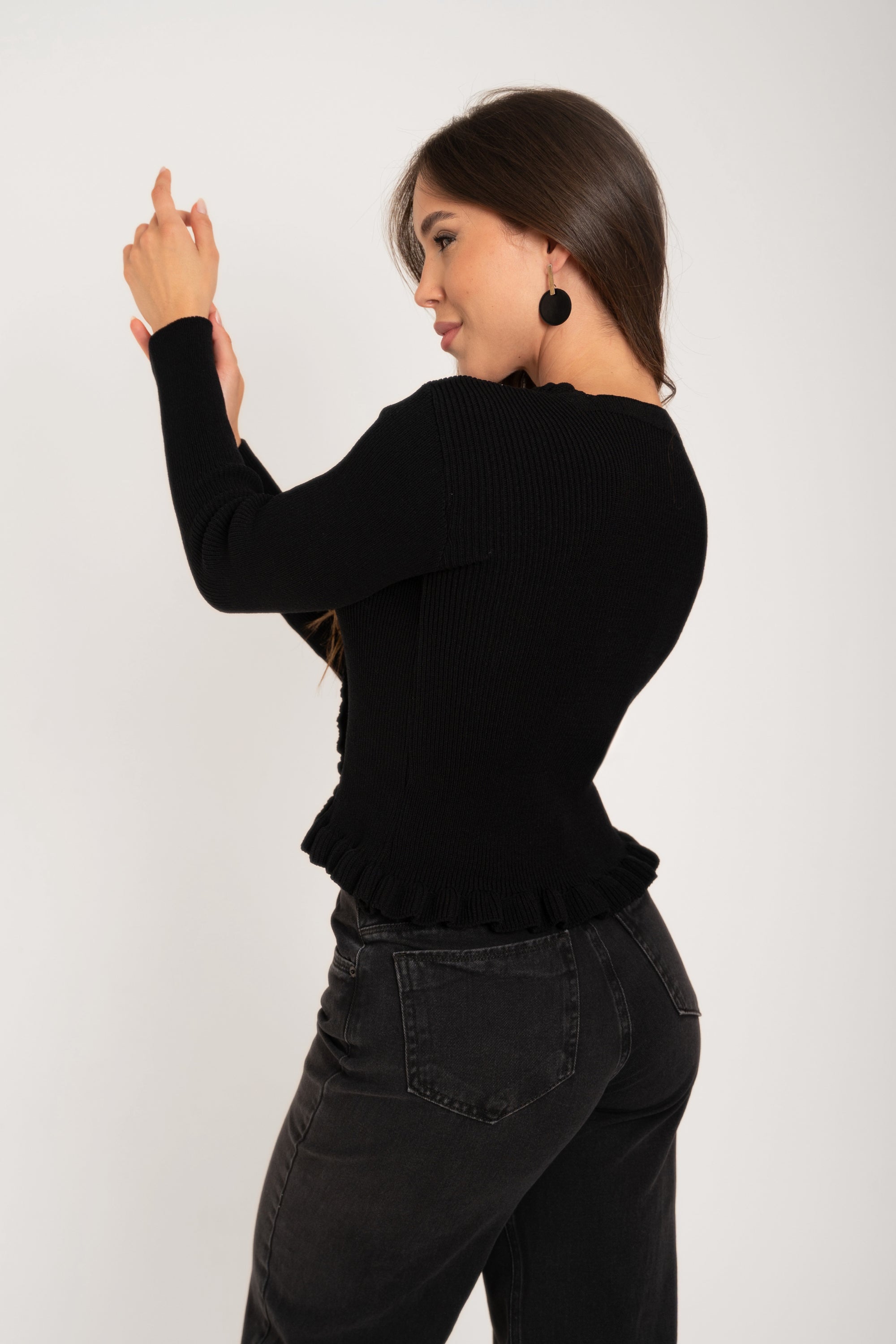 Cardigan Pérolas Tricot
