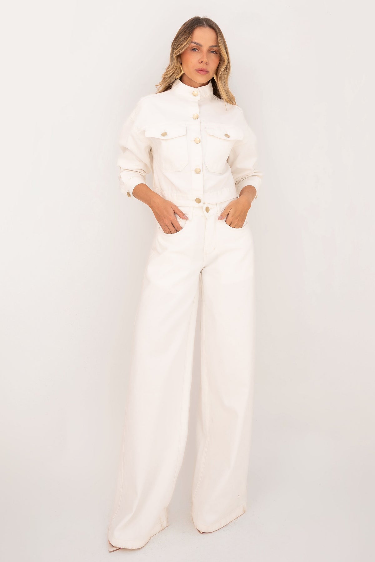 Calça Jeans Wide Leg