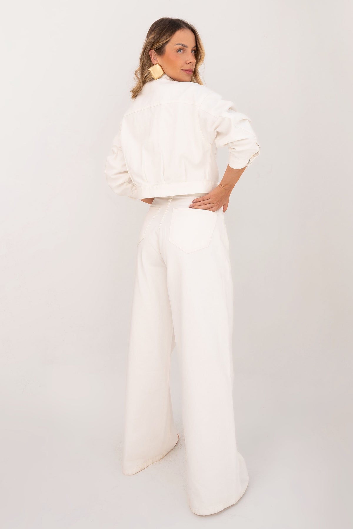 Calça Jeans Wide Leg