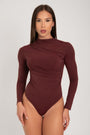 Body Drapeado Manga Longa