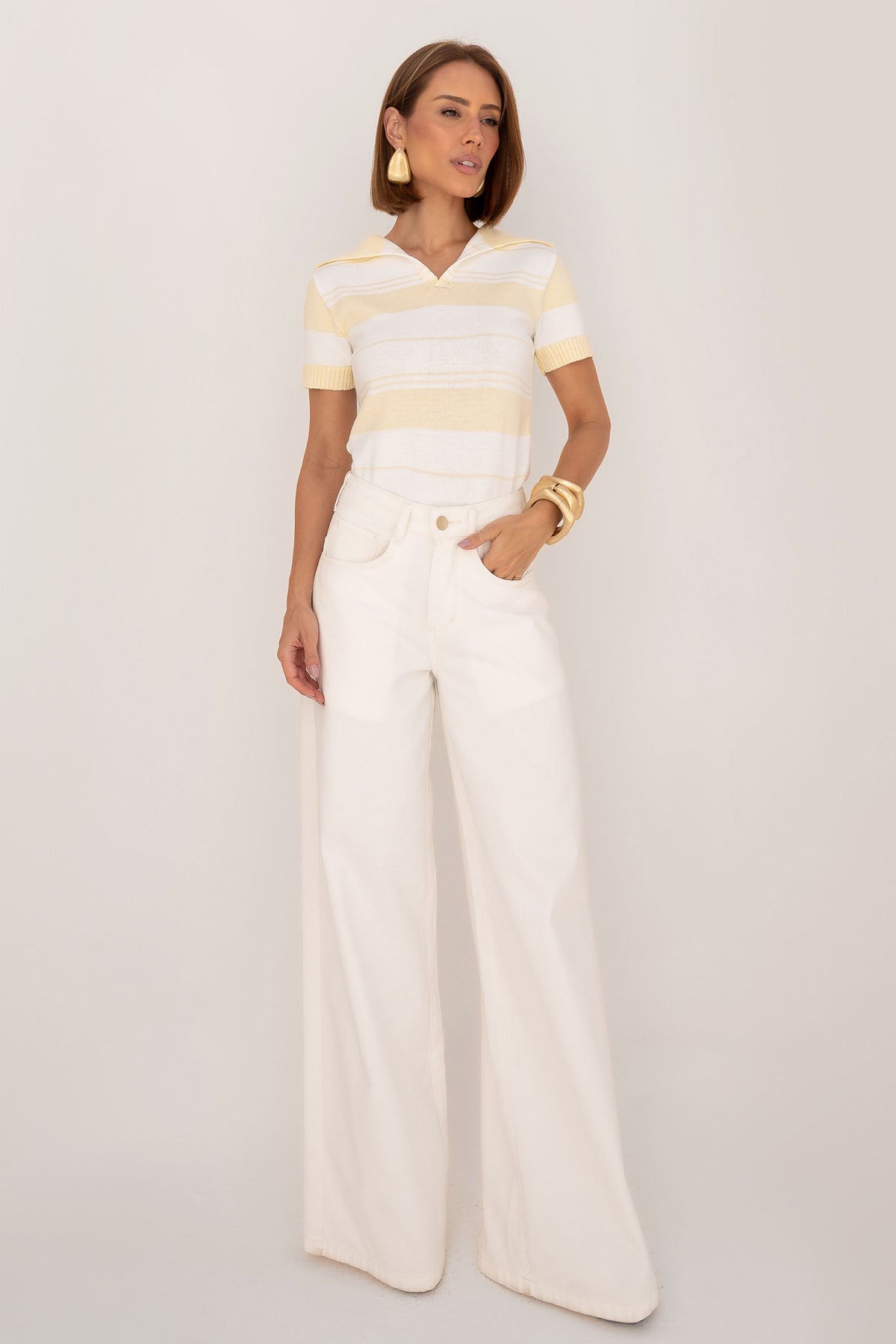 Blusa Gola Polo Tricot