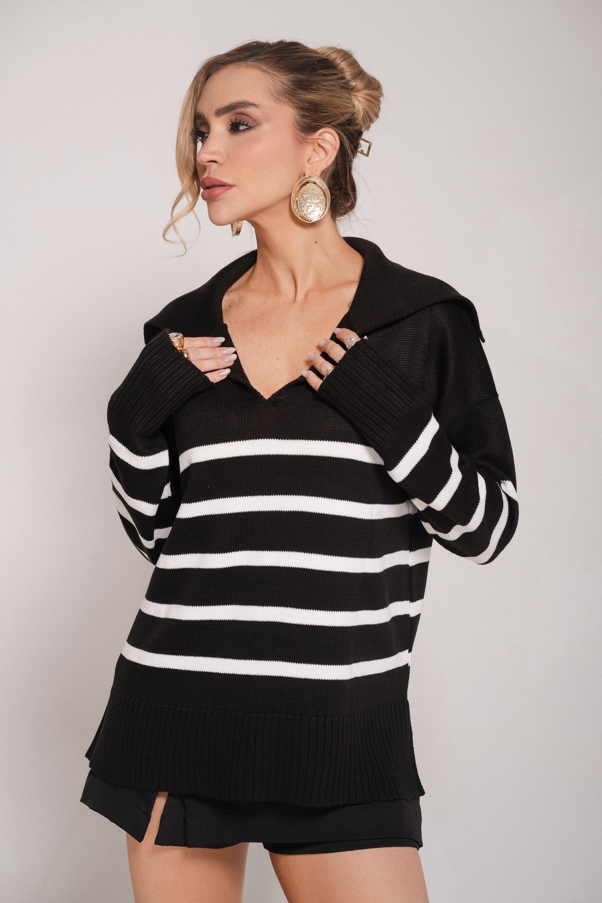 Blusa Polo Tricot
