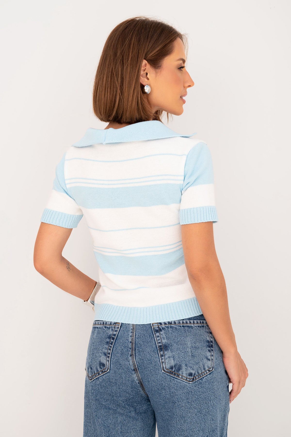 Blusa Gola Polo Tricot