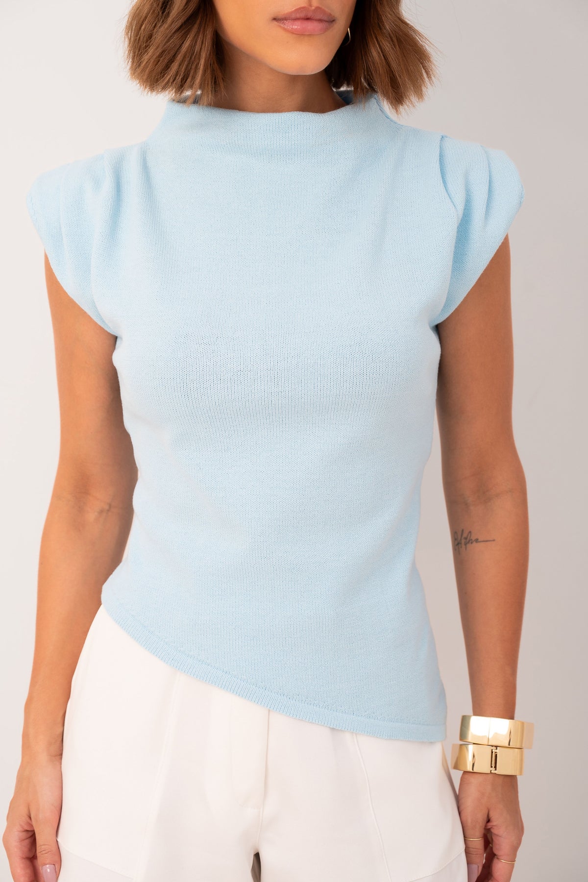 Blusa Assimétrica Tricot
