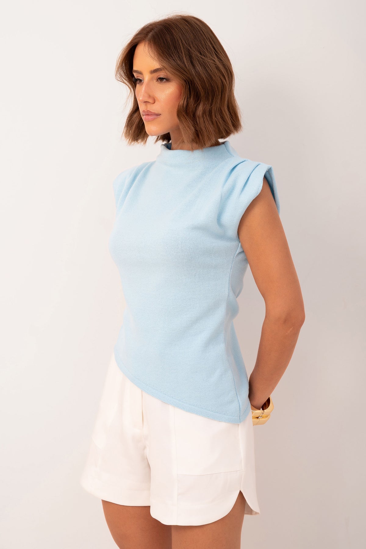 Blusa Assimétrica Tricot