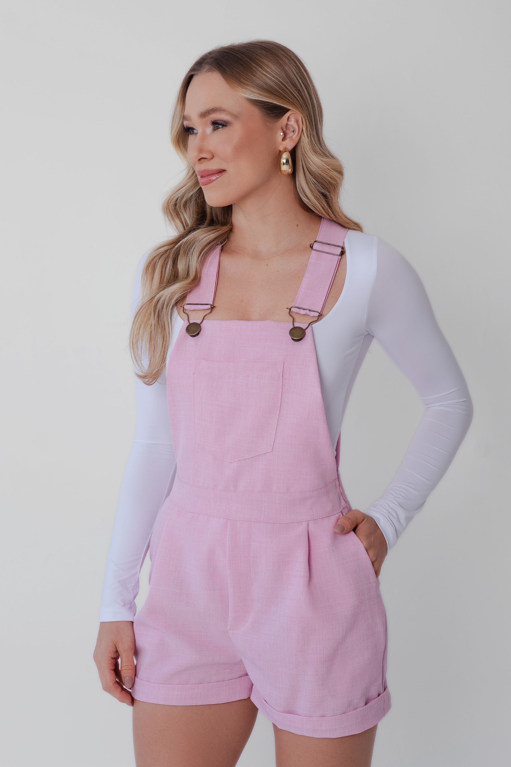 Jardineira Alfaiataria Curta