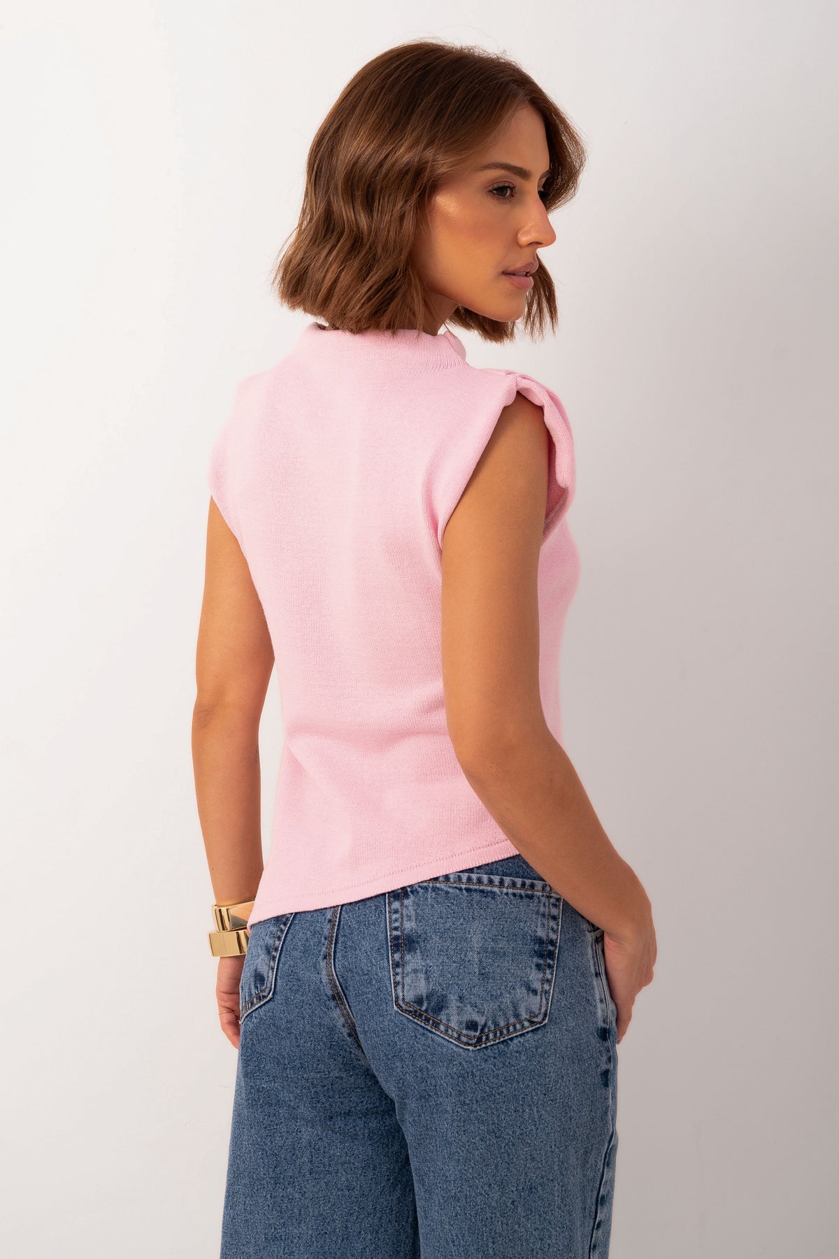 Blusa Assimétrica Tricot