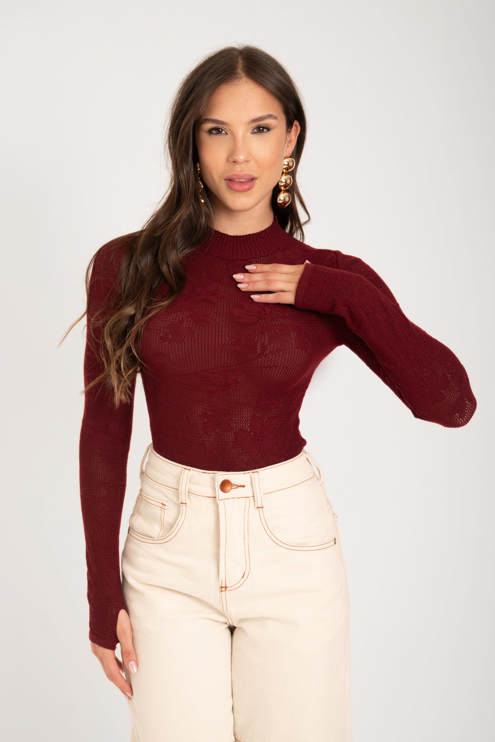 Body Rendado Tricot