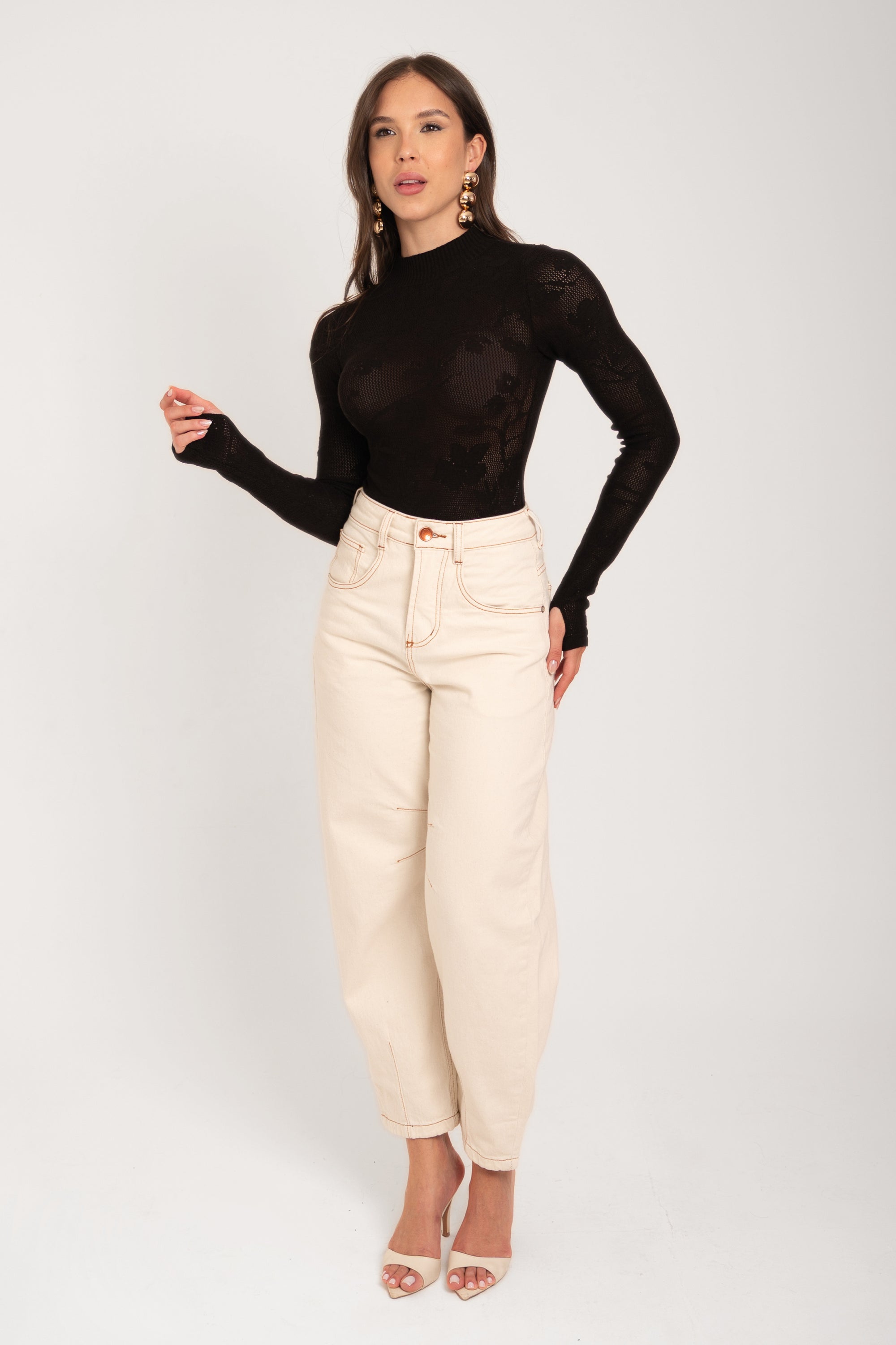 Body Rendado Tricot