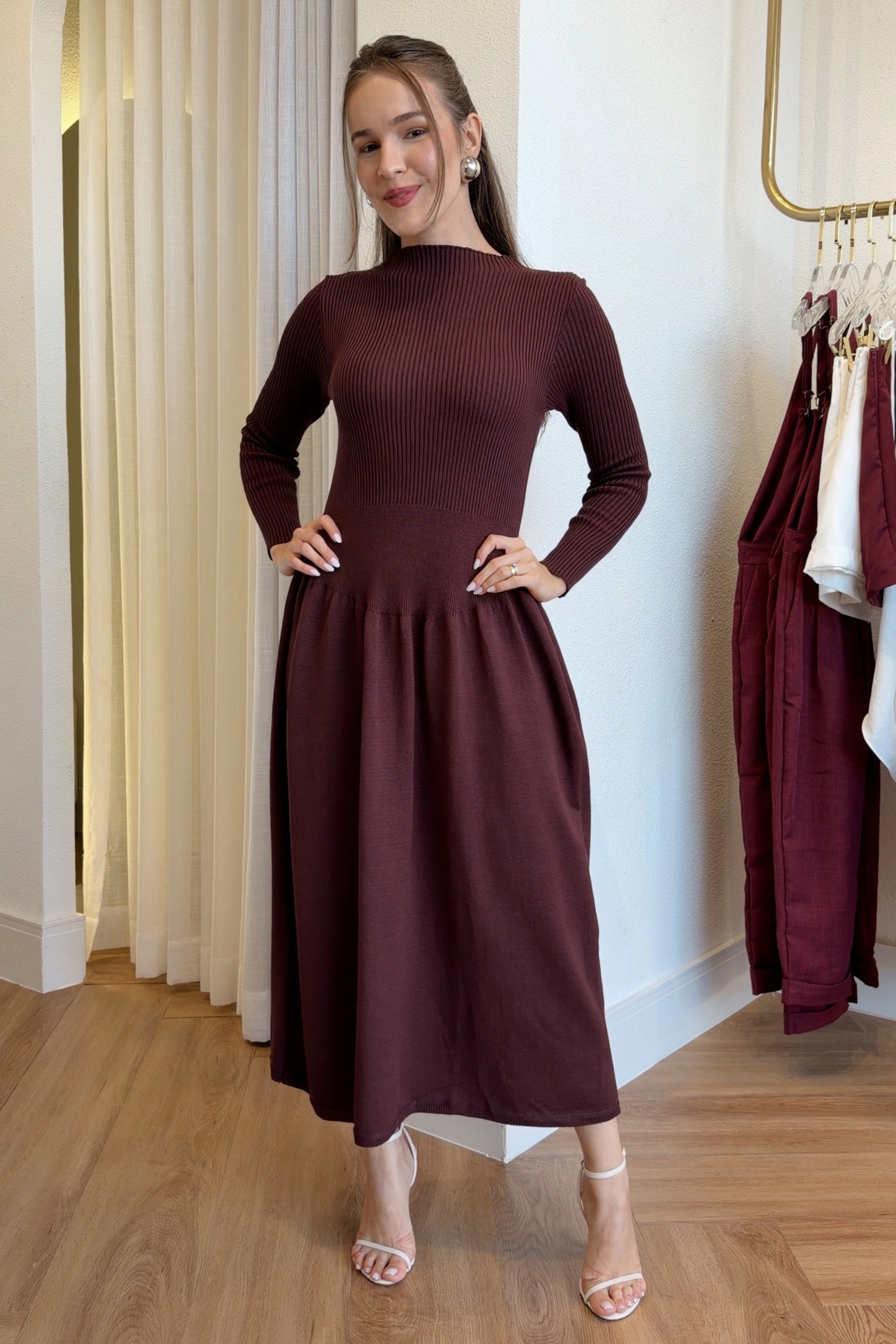 Vestido Midi Tricot