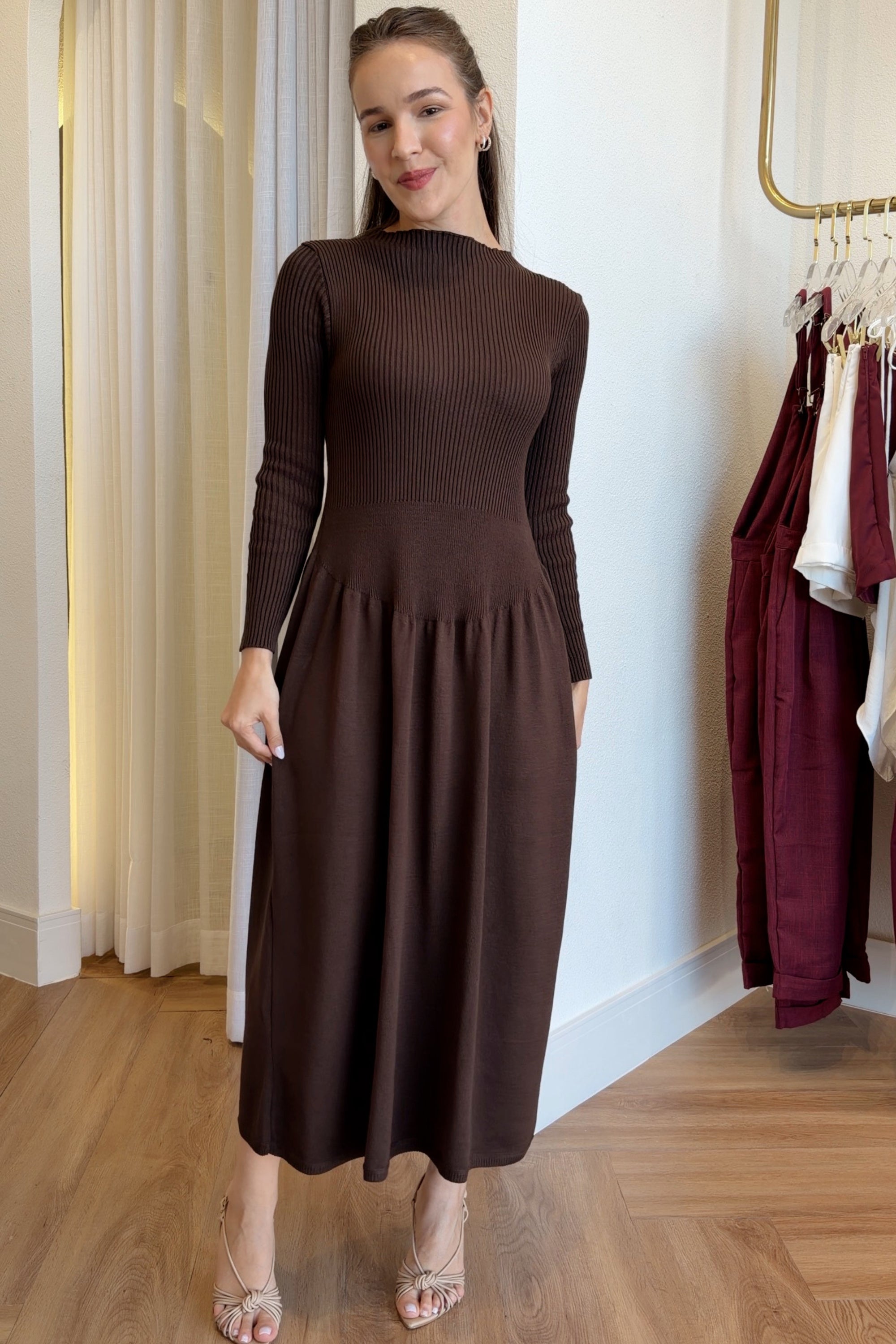 Vestido Midi Tricot